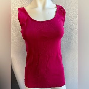 Caslon Women’s Pink Cotton Tank Top-Size Small